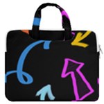 Colorful Arrows Kids Pointer MacBook Pro 16  Double Pocket Laptop Bag 