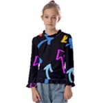 Colorful Arrows Kids Pointer Kids  Frill Detail T-Shirt