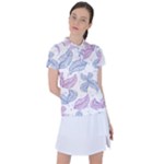 Blob Gradient Blur Scatter Women s Polo T-Shirt