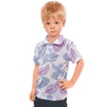 Blob Gradient Blur Scatter Kids  Polo T-Shirt