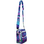 Spring Flower Neon Wallpaper Shoulder Strap Belt Bag