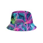 Spring Flower Neon Wallpaper Inside Out Bucket Hat (Kids)