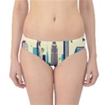 Skyscrapers City Usa Hipster Bikini Bottoms