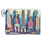 Skyscrapers City Usa Canvas Cosmetic Bag (XL)
