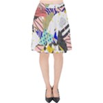 Digital Paper Scrapbooking Abstract Velvet High Waist Skirt