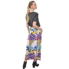 Velour Split Maxi Skirt 
