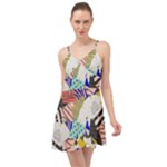 Digital Paper Scrapbooking Abstract Summer Time Chiffon Dress
