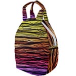 Rainbow Wood Digital Paper Pattern Travel Backpack