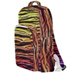 Rainbow Wood Digital Paper Pattern Double Compartment Backpack