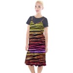 Rainbow Wood Digital Paper Pattern Camis Fishtail Dress