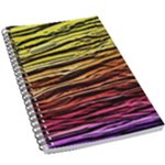 Rainbow Wood Digital Paper Pattern 5.5  x 8.5  Notebook