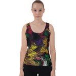 Eiffel Tower Pattern Wallpaper Velvet Tank Top