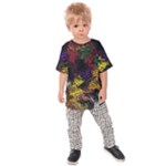 Floral Patter Flowers Floral Drawing Kids  Raglan T-Shirt