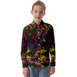 Floral Patter Flowers Floral Drawing Kids  Long Sleeve Shirt