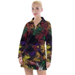 Abstract Painting Colorful Women s Long Sleeve Casual Dress