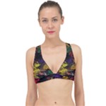 Floral Patter Flowers Floral Drawing Classic Banded Bikini Top
