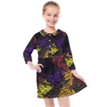 Abstract Painting Colorful Kids  Quarter Sleeve Shirt Dress