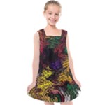 Abstract Painting Colorful Kids  Cross Back Dress