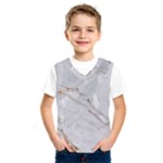 Gray Light Marble Stone Texture Background Kids  Basketball Tank Top