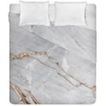 Gray Light Marble Stone Texture Background Duvet Cover Double Side (California King Size)