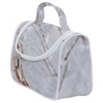 Gray Light Marble Stone Texture Background Satchel Handbag