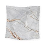 Gray Light Marble Stone Texture Background Square Tapestry (Small)