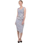 Gray Light Marble Stone Texture Background Sleeveless Pencil Dress
