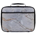 Gray Light Marble Stone Texture Background Full Print Lunch Bag