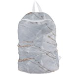 Gray Light Marble Stone Texture Background Foldable Lightweight Backpack