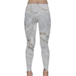 Gray Light Marble Stone Texture Background Lightweight Velour Classic Yoga Leggings