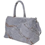 Gray Light Marble Stone Texture Background Duffel Travel Bag