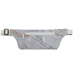 Gray Light Marble Stone Texture Background Active Waist Bag