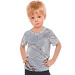 Gray Light Marble Stone Texture Background Kids  Sports T-Shirt