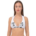 Leaf Leaf Double Strap Halter Bikini Top