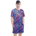 Amethyst flow Men s Mesh T-Shirt and Shorts Set