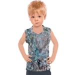 Mono Turquoise blend Kids  Sport Tank Top