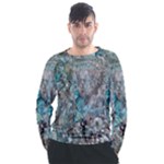 Mono Turquoise blend Men s Long Sleeve Raglan T-Shirt