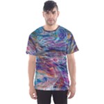 Abstarct cobalt waves Men s Sport Mesh T-Shirt