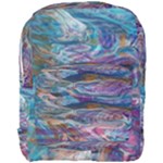 Abstarct cobalt waves Full Print Backpack