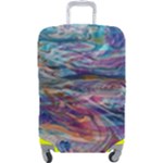 Abstarct cobalt waves Luggage Cover (Large)