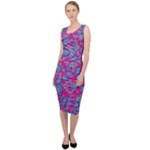 Colorful cosutme collage motif pattern Sleeveless Pencil Dress