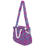 Colorful cosutme collage motif pattern Rope Handles Shoulder Strap Bag