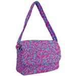 Colorful cosutme collage motif pattern Courier Bag