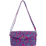 Colorful cosutme collage motif pattern Removable Strap Clutch Bag
