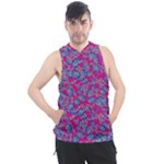 Colorful cosutme collage motif pattern Men s Sleeveless Hoodie