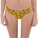 Blooming Flowers Of Lotus Paradise Reversible Hipster Bikini Bottoms