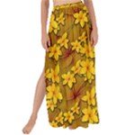 Blooming Flowers Of Lotus Paradise Maxi Chiffon Tie-Up Sarong