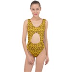 Blooming Flowers Of Lotus Paradise Center Cut Out Swimsuit