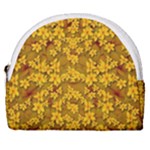 Blooming Flowers Of Lotus Paradise Horseshoe Style Canvas Pouch