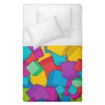 Abstract Cube Colorful  3d Square Pattern Duvet Cover (Single Size)
